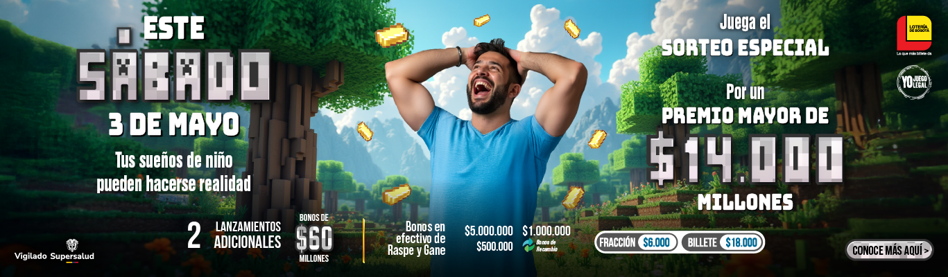 Sorteo Sábado 3 de mayo