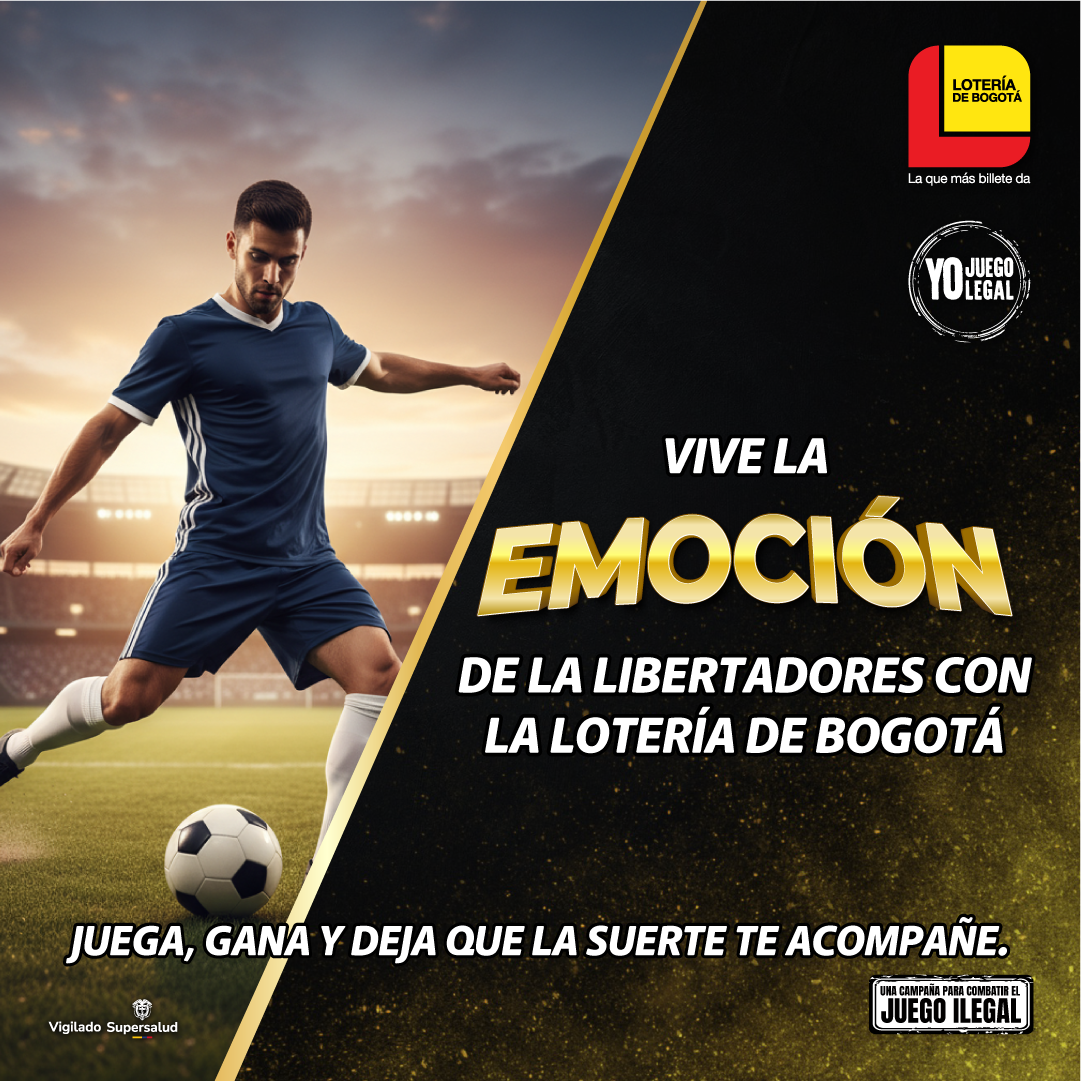Juega la suerte de la Libertadores con la Lotería de Bogotá